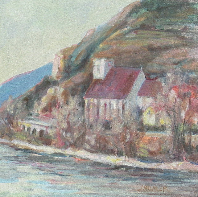 Daybreak on the Danube, Oil Painting by Judith Hilmer