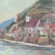 Daybreak on the Danube oil painting by Judith Hilmer