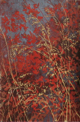 Fête, Block Print by Judith Hilmer