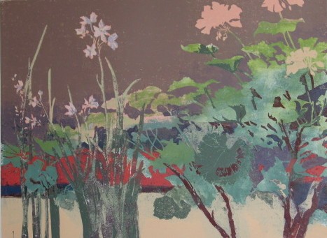 Winter Window - Twilight (XV), Block Print by Judith Hilmer