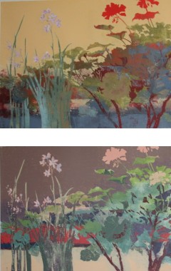 Winter Window Block Print by Judith Hilmer, Artist