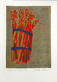 
United We Stand, Block Print by Judith Hilmer
		