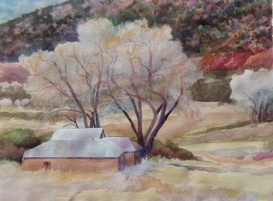 spring valley watercolor by Judith Hilmer